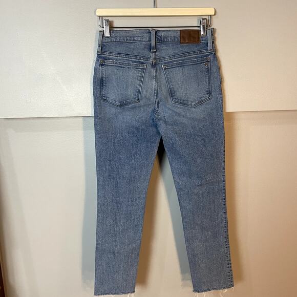 Madewell Tomboy Straight Jeans in Wright Wash Light Blue Denim Loose Fit Size 24 - Picture 13 of 16